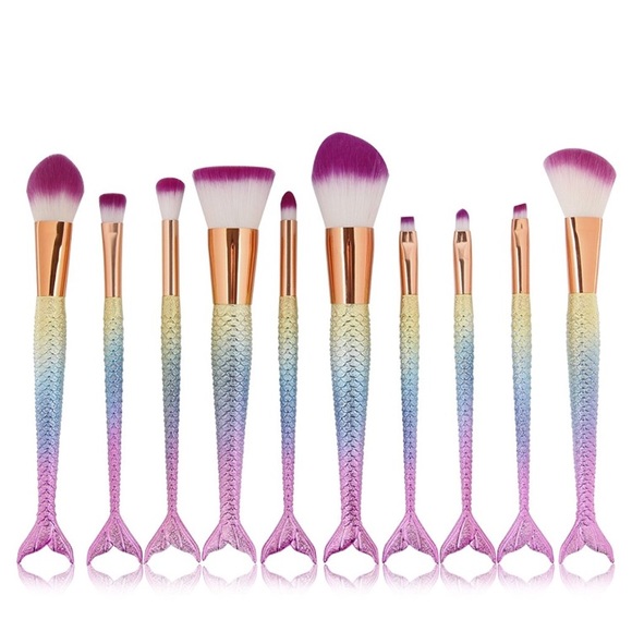 cinidy Other - RESTOCKED!10 pc mermaid makeup brush set