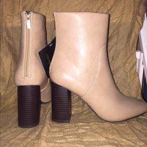 Forever 21 Nude Booties/ Heeled Boots