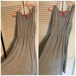 Grey high low sundress