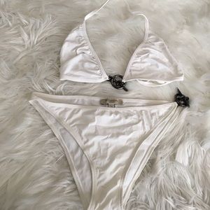 Burberry White Bikini size S