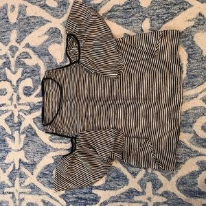 Stripped off the shoulder top Zara.