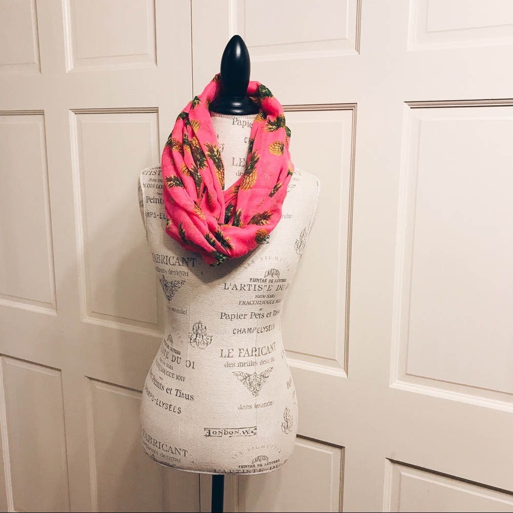 Hot Pink Pineapple Scarf