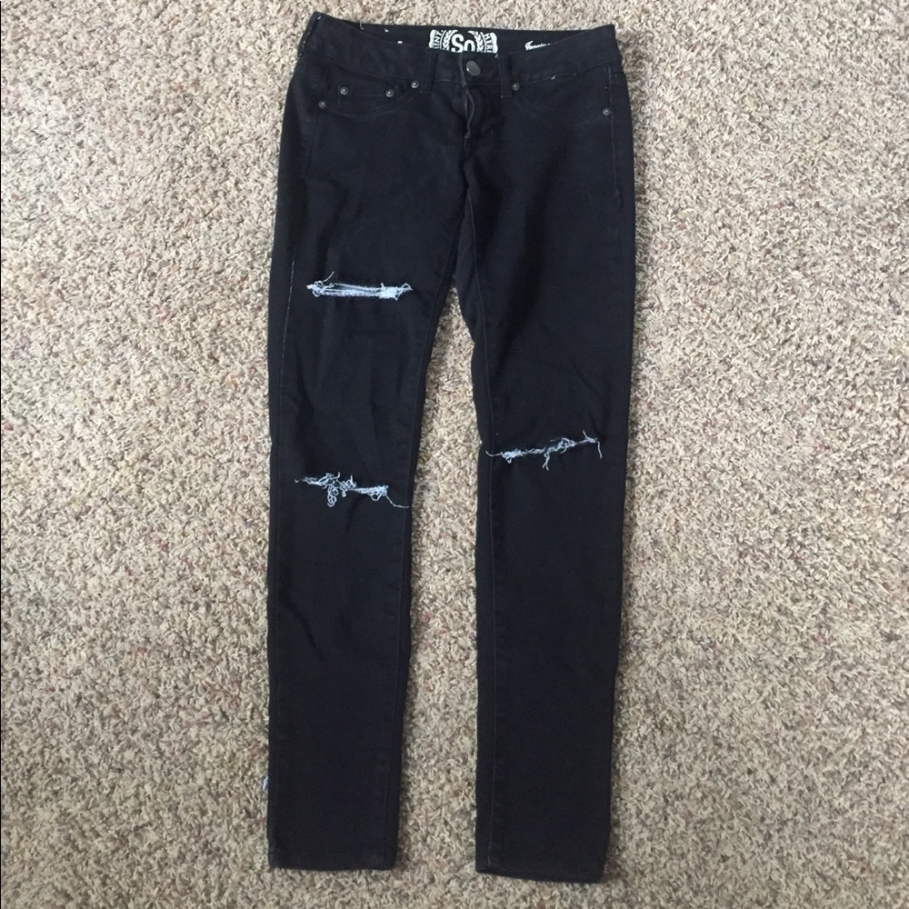 Black jeggings
