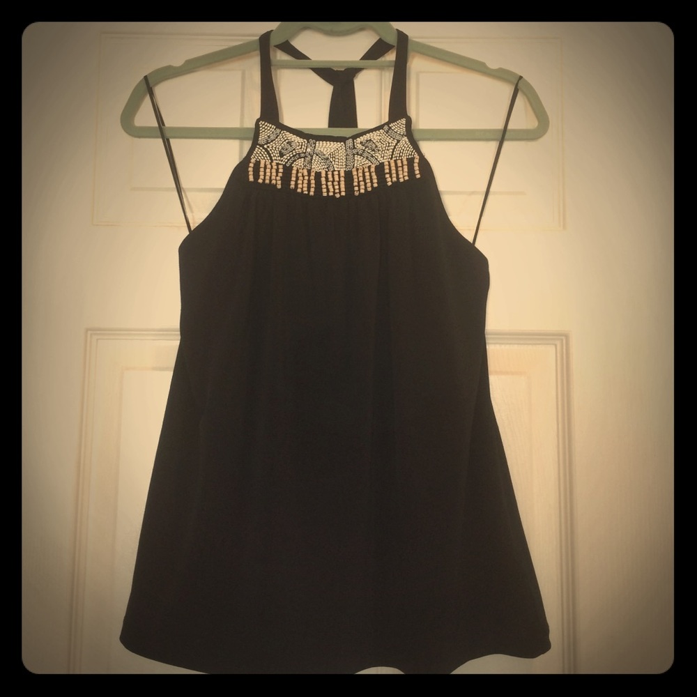 The limited embroidered halter top