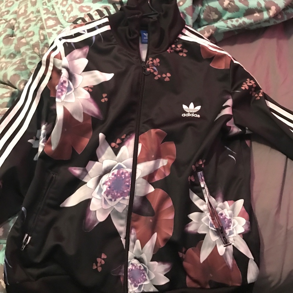 Adidas floral tack suit