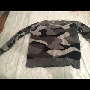 Camo sweater