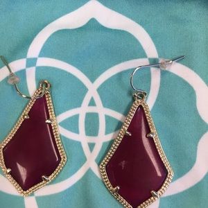 Kendra Scott earrings burgandy