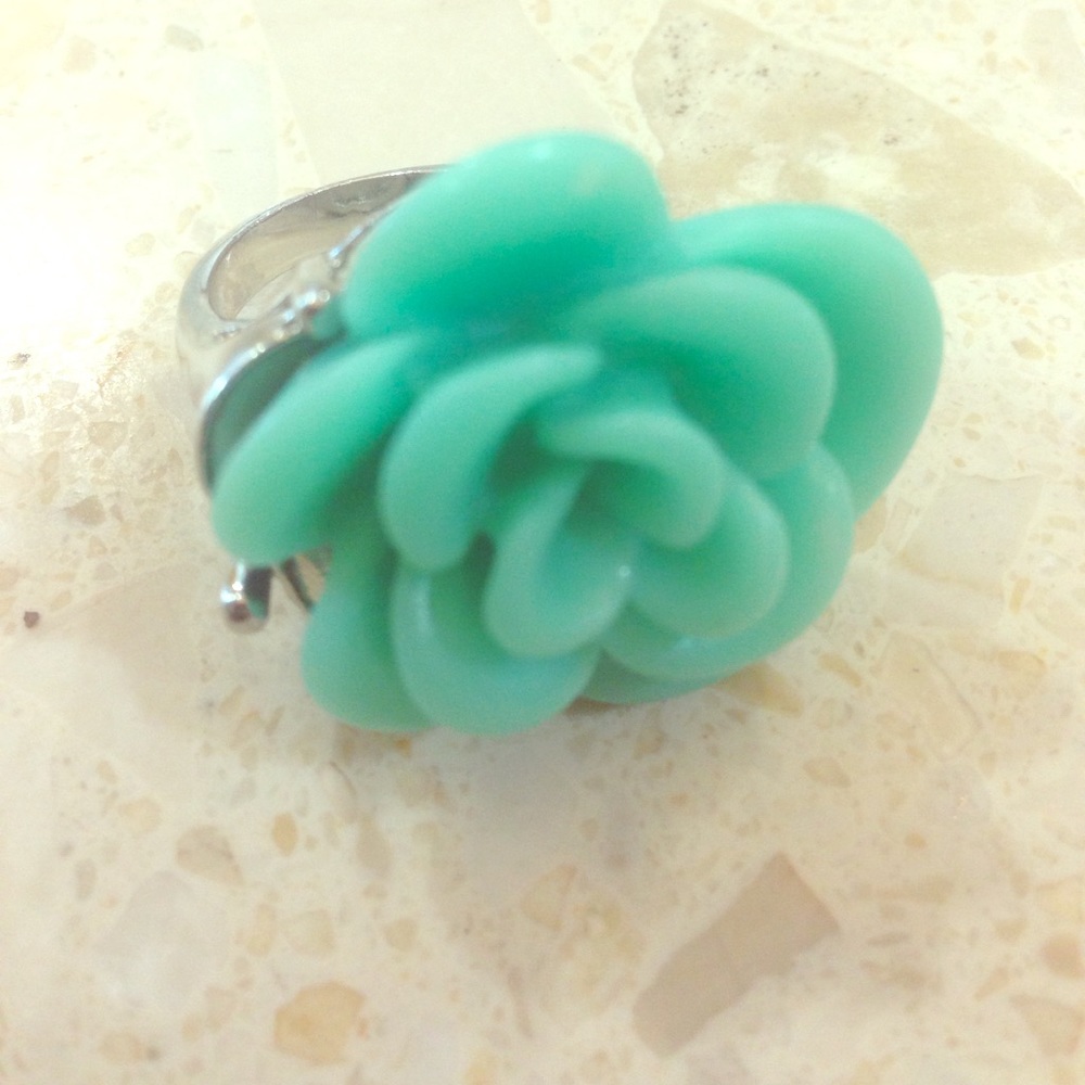 🌸Mint flower ring🌺