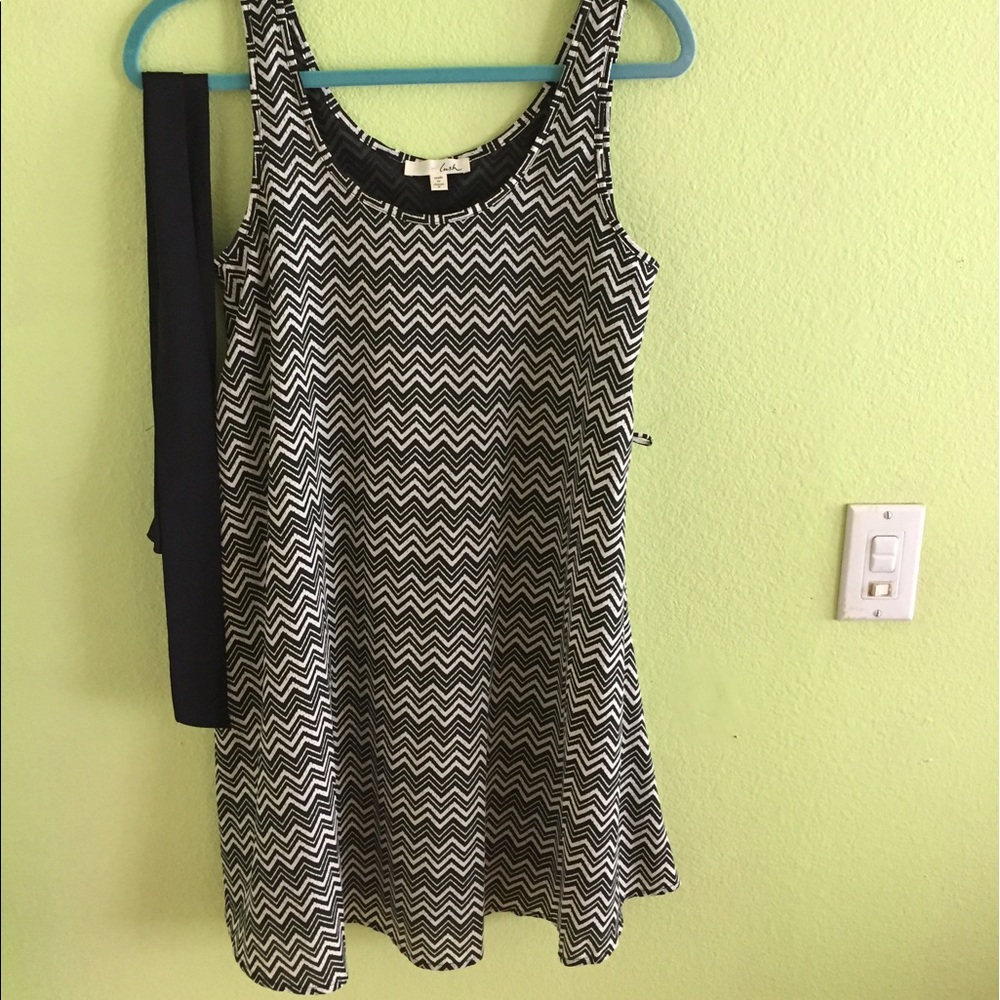 Chevron Flowy Dress