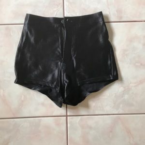 High waisted disco shorts