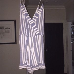 Striped tularosa romper