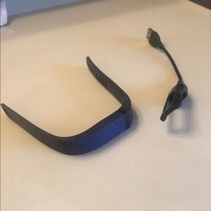 Fitbit Blue Bracelet & Charger (not actual Fitbit)