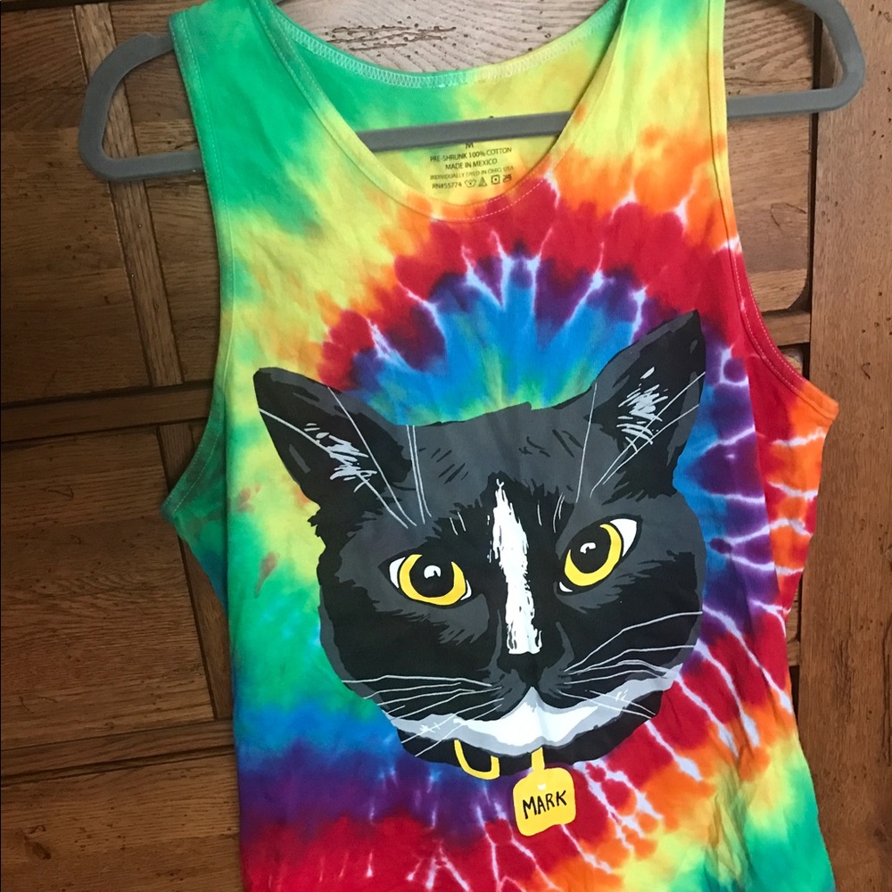Adam Elmakias Mark Tie Dye Tank Top
