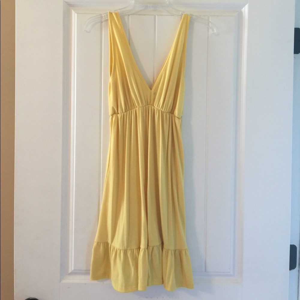 Yellow Vneck Dress