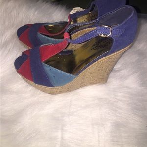Patriotic Memorial Day red and blue wedges