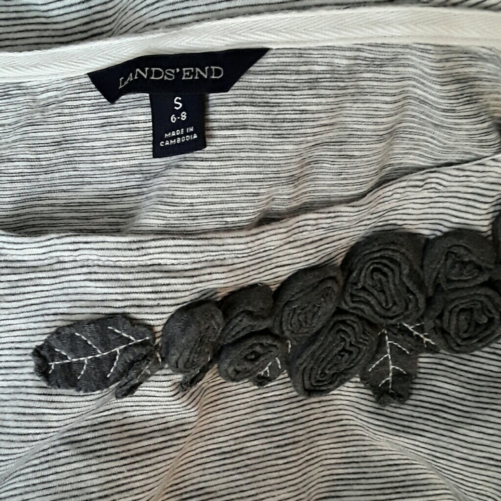 Lands' end cotton shirt size 6-8 - Picture 4 of 4