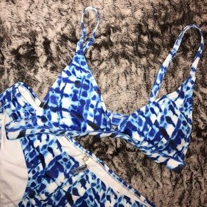 Super Cute Blue and White Bikini - Never Worn!