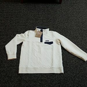 Women's L Patagonia Cotton Quilt snap-T Pullover