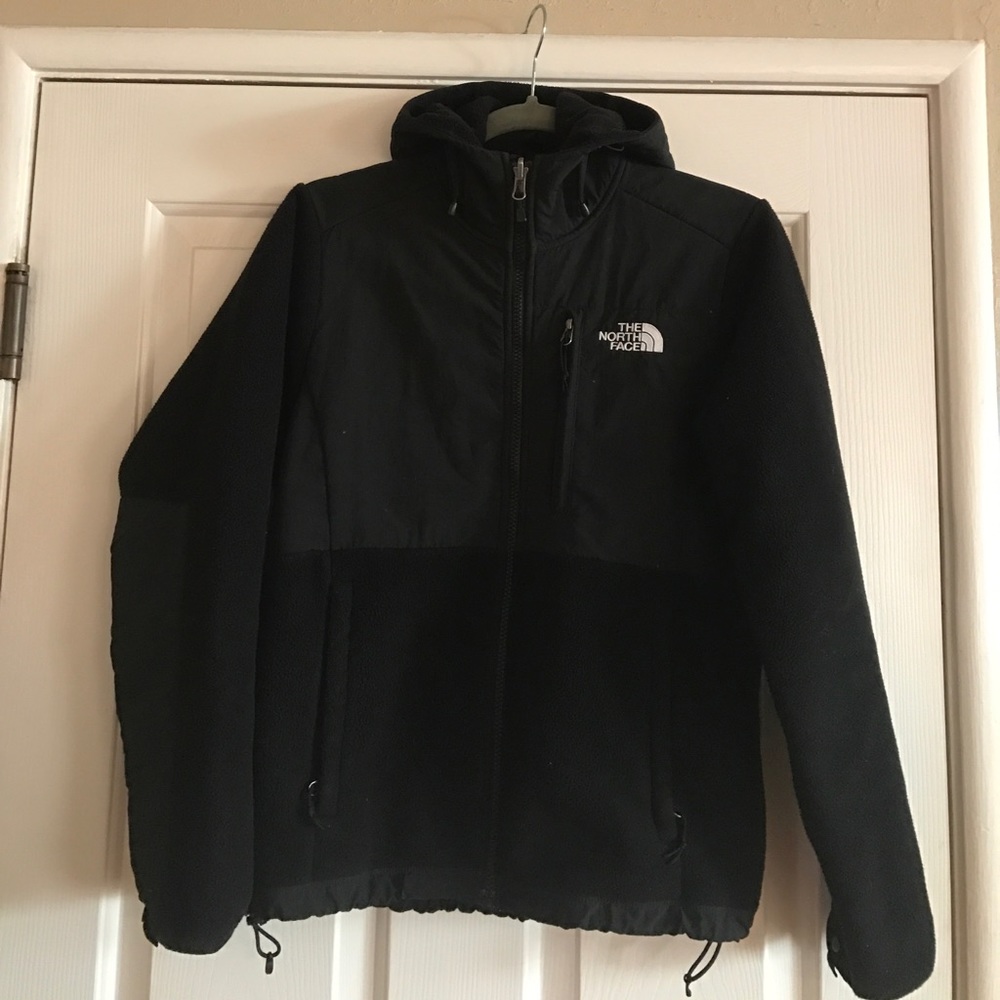 The North Face - Black Hooded ZipUp -Women's Small