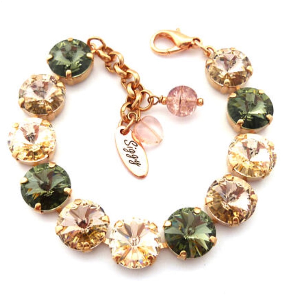 12mm Swarovski Crystal Bracelet in Neutrals