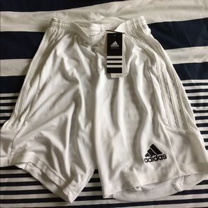 Brand new white athletic shorts