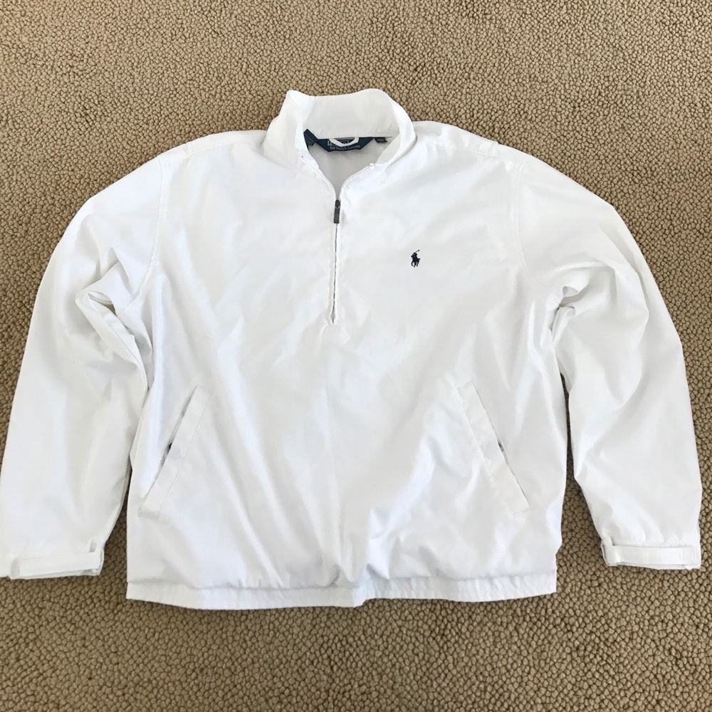 White Pullover Ralph Lauren Jacket Women's XL