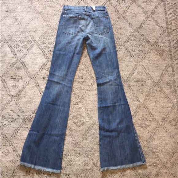 Current Elliott The High Rise Low Bell Jean - Picture 6 of 8