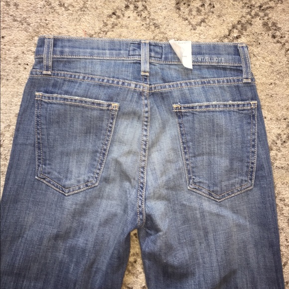 Current Elliott The High Rise Low Bell Jean - Picture 7 of 8