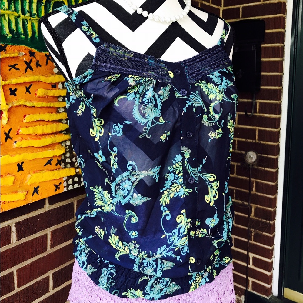 Kirra Floral Chiffon Top
