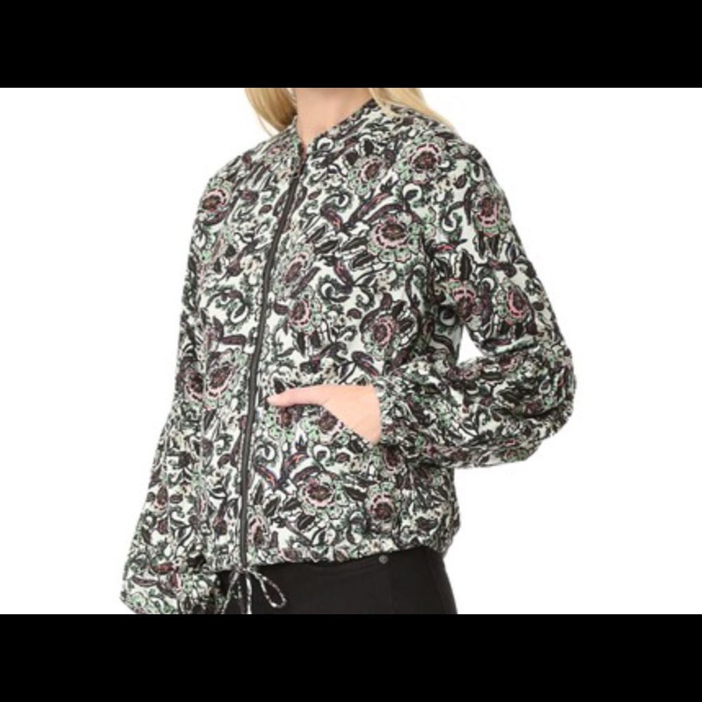 NWT Free People Balloon Sleeve Jacket in Mint - Picture 6 of 8