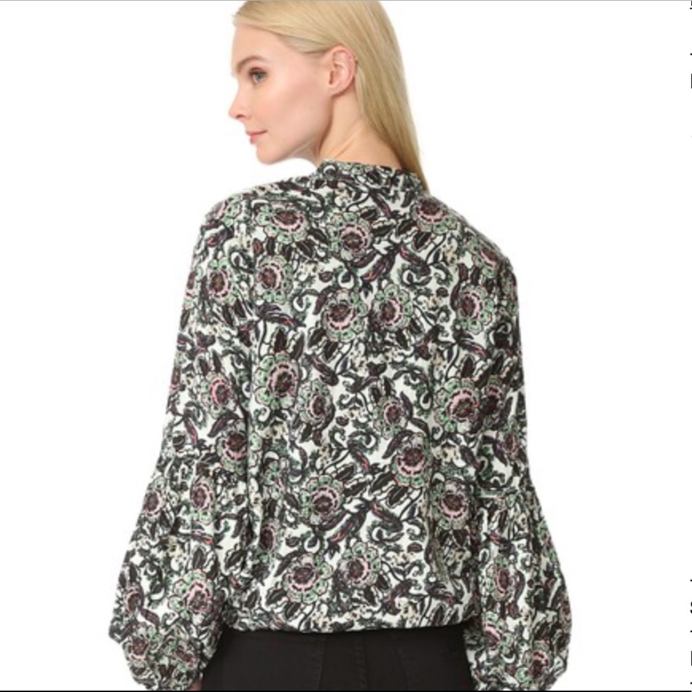 NWT Free People Balloon Sleeve Jacket in Mint - Picture 3 of 8