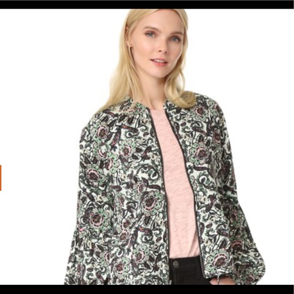 NWT Free People Balloon Sleeve Jacket in Mint - Picture 5 of 8