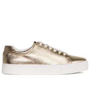 Golden sneakers