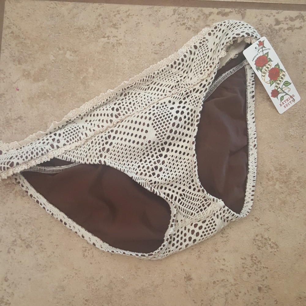Lucky Brand Bikini Bottom Large NWT