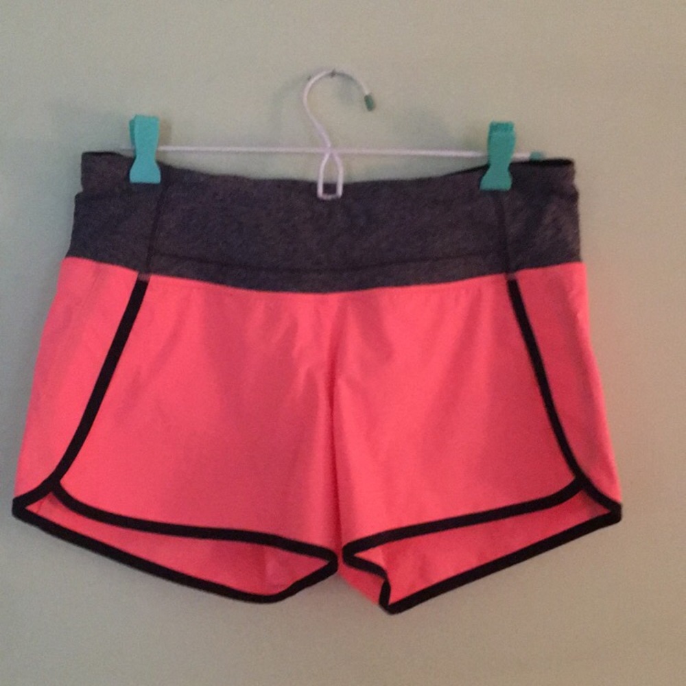 Peachy/ pink lululemon shorts