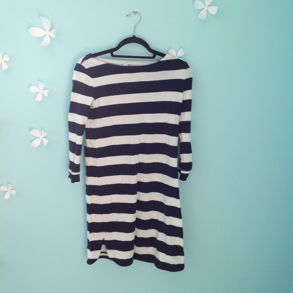 J crew striped dress