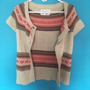 Aéropostale Short Sleeve Sweater Vest (Size: M)