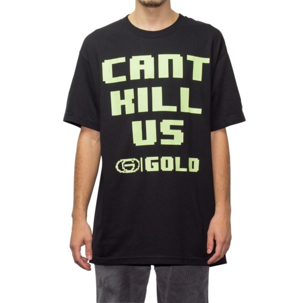 NIP NWT Kayo Gold Goons 8 Bit Glow in Dark Shirt