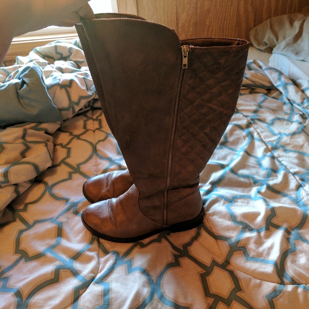 Wide calf over the knee boots