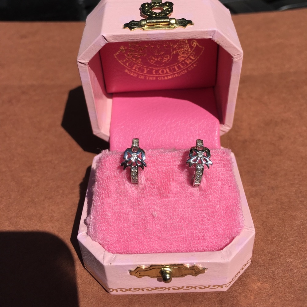 Juicy Couture bow earrings