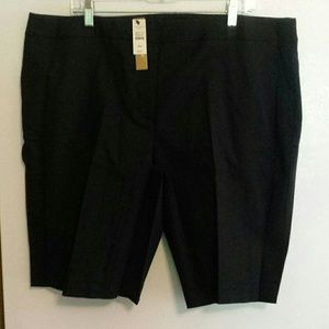 Black bermuda shorts