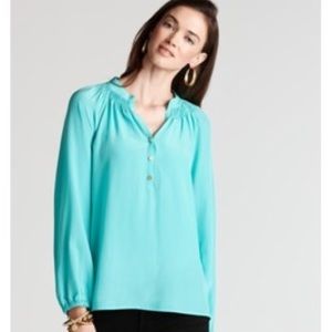 Lilly Pulitzer blue Elsa top