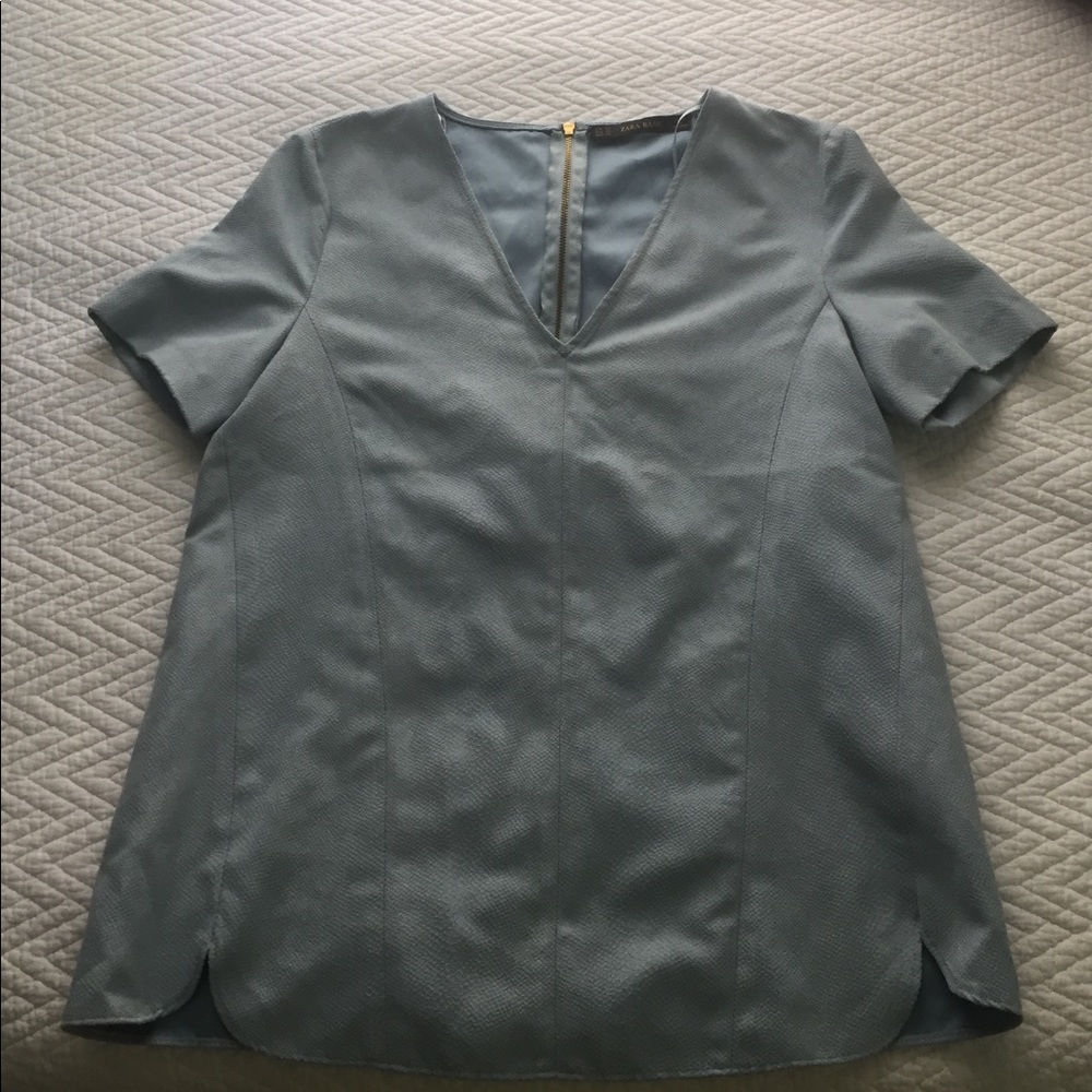 Zara blue top