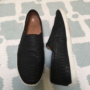 Joie Kidmore Black Python Slip-On Sneakers
