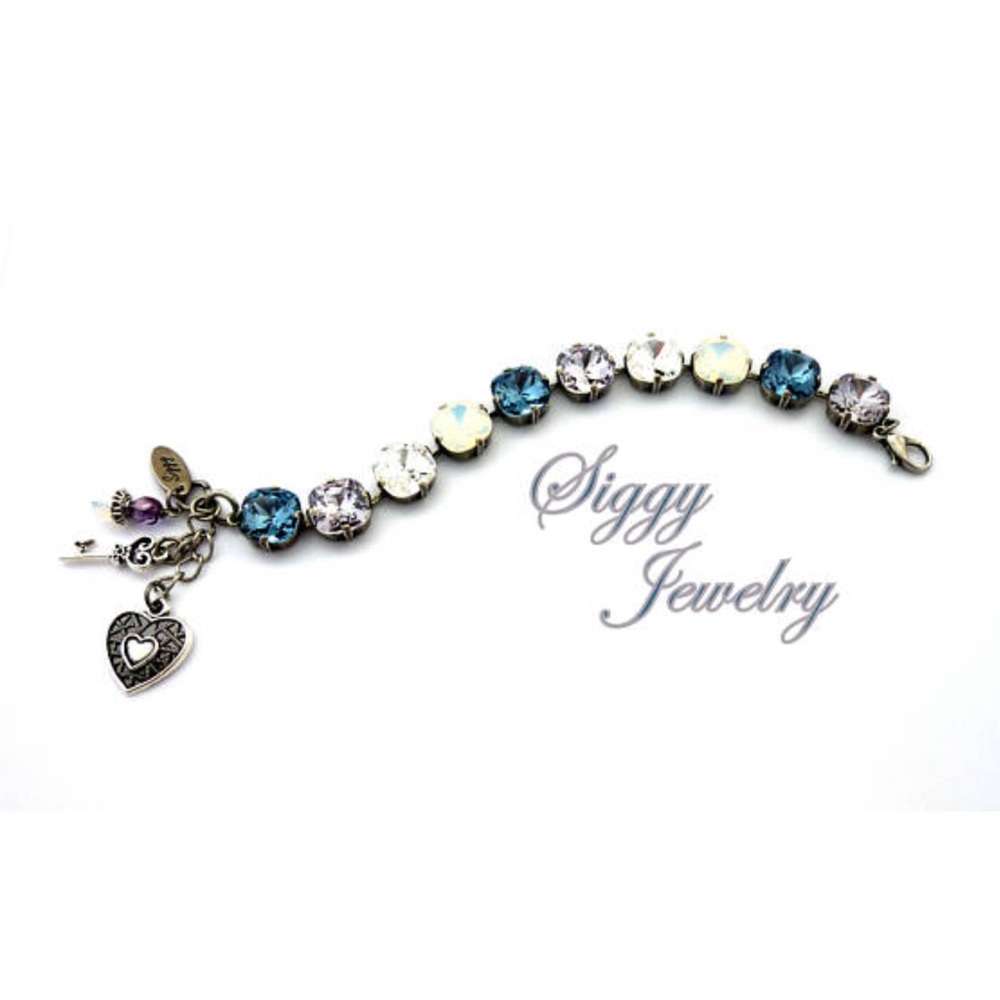 Madly in Mauve 12mm Swarovski Crystal Bracelet - Picture 3 of 5