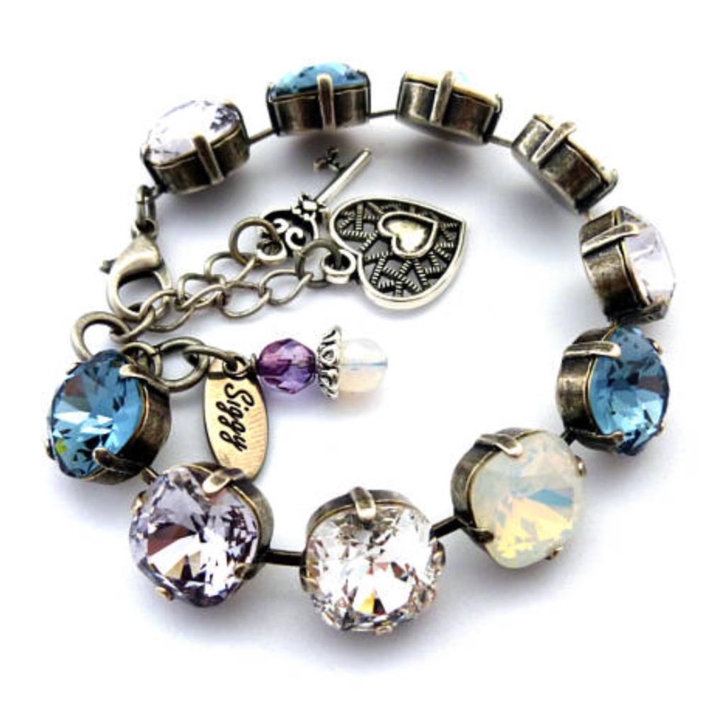 Madly in Mauve 12mm Swarovski Crystal Bracelet - Picture 4 of 5