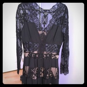 Black lace dress
