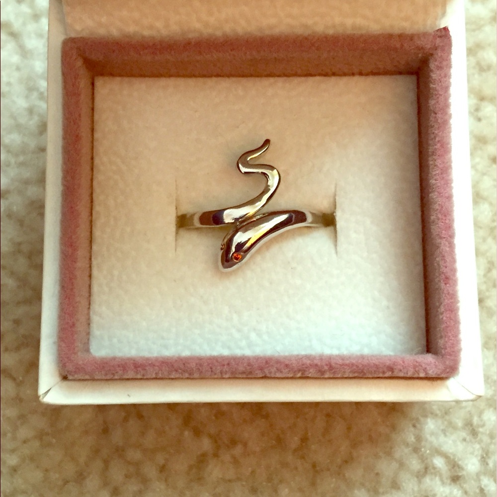 Sterling Silver Snake Ring - 6
