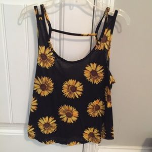 Sunflower tank top, perfect condition!!
