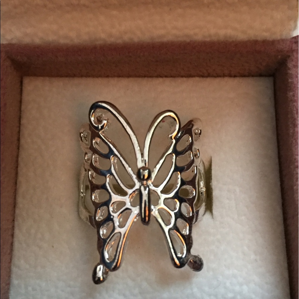 Sterling Silver Butterfly Ring